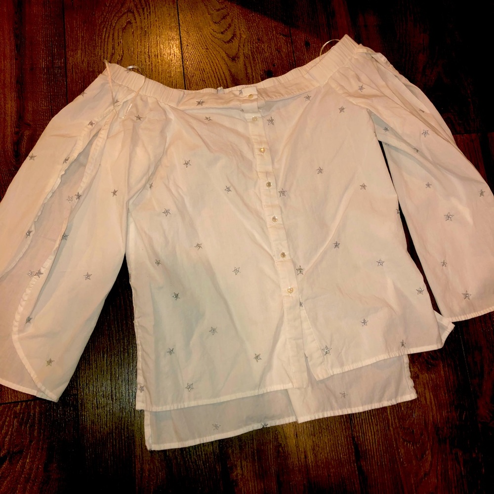 Lucky white angel style top.